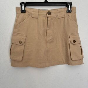 Princess Polly Tan Cargo Skort